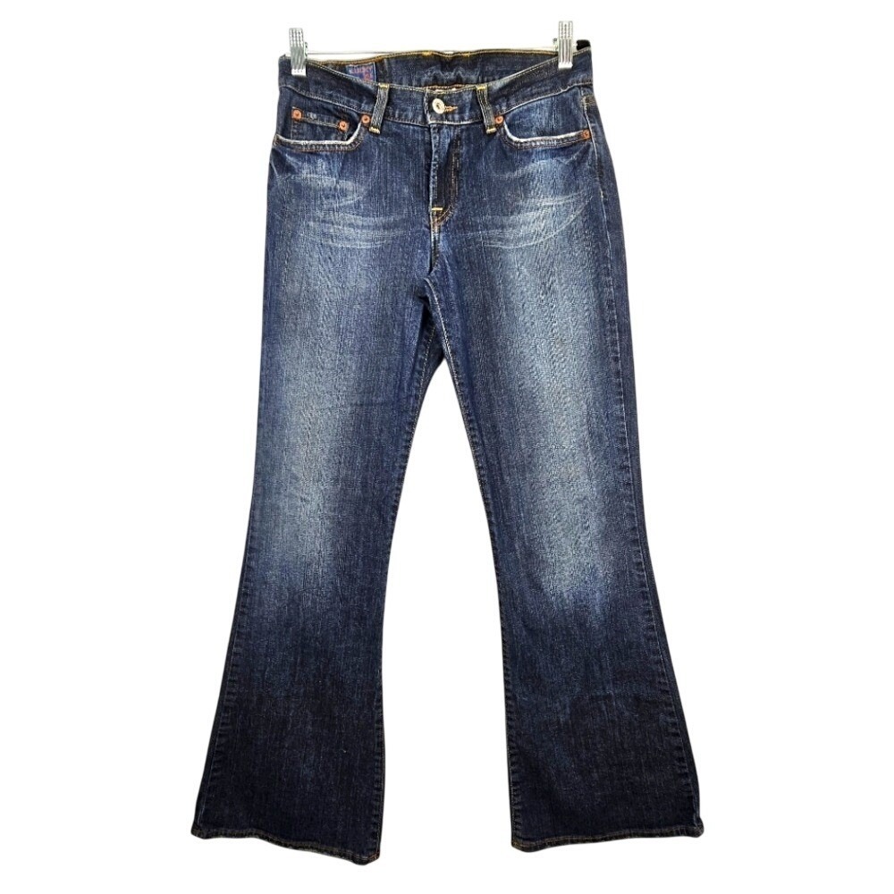 Lucky Brand Flare Leg Jeans Women's Size 8/29 Frayed Leg Hems